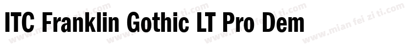 ITC Franklin Gothic LT Pro Demi字体转换